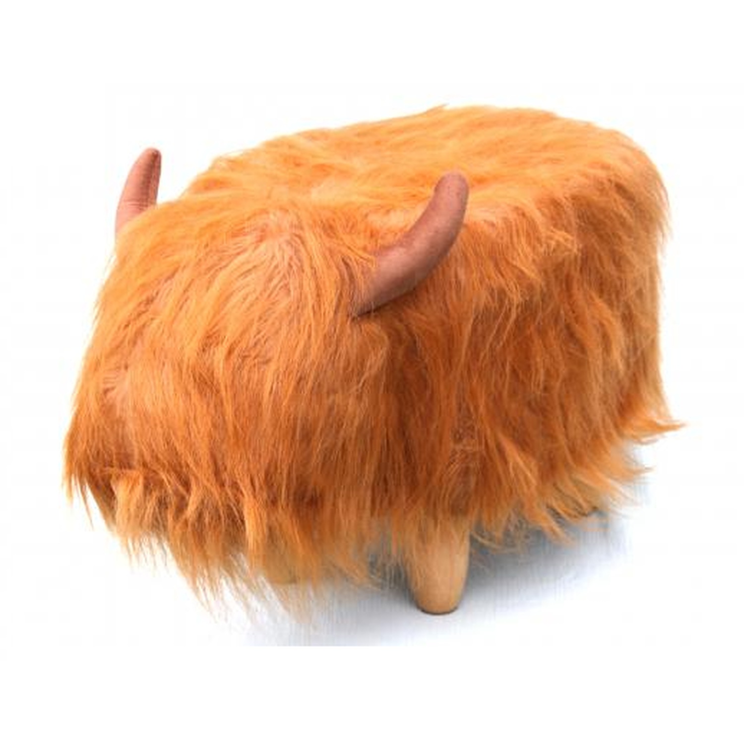 Gardeco Dillis The Highland Cow Orange Foot Stool 36cm